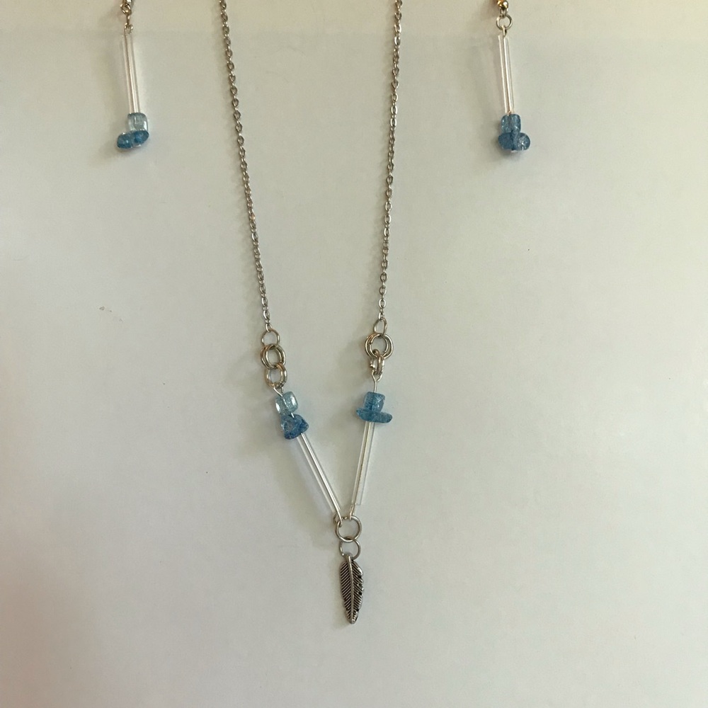 Necklace and earrings